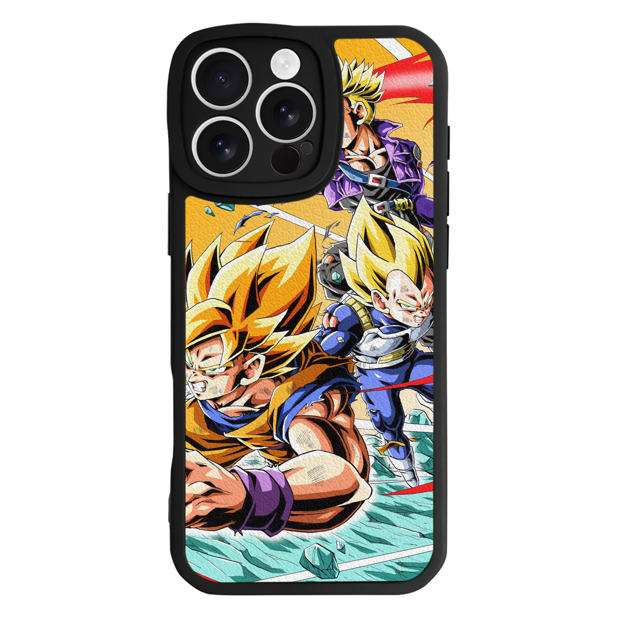 （画像用） ドラゴンボール DRAGON BALL 【iPhone 16シリーズ対応】シリコンスマホケース（レザー調） 材質：シリコン